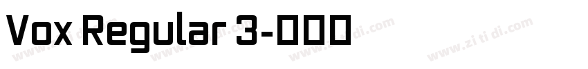 Vox Regular 3字体转换